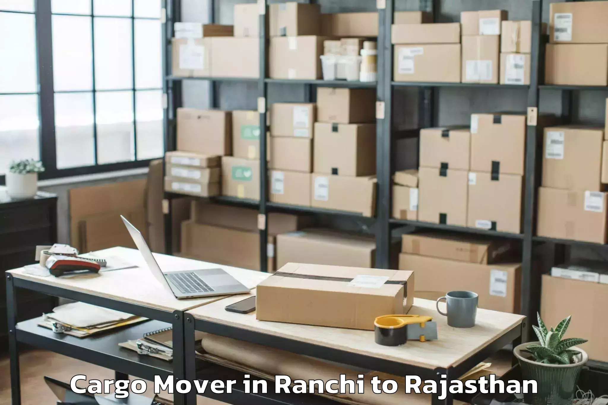 Easy Ranchi to Pacific University India Udaip Cargo Mover Booking